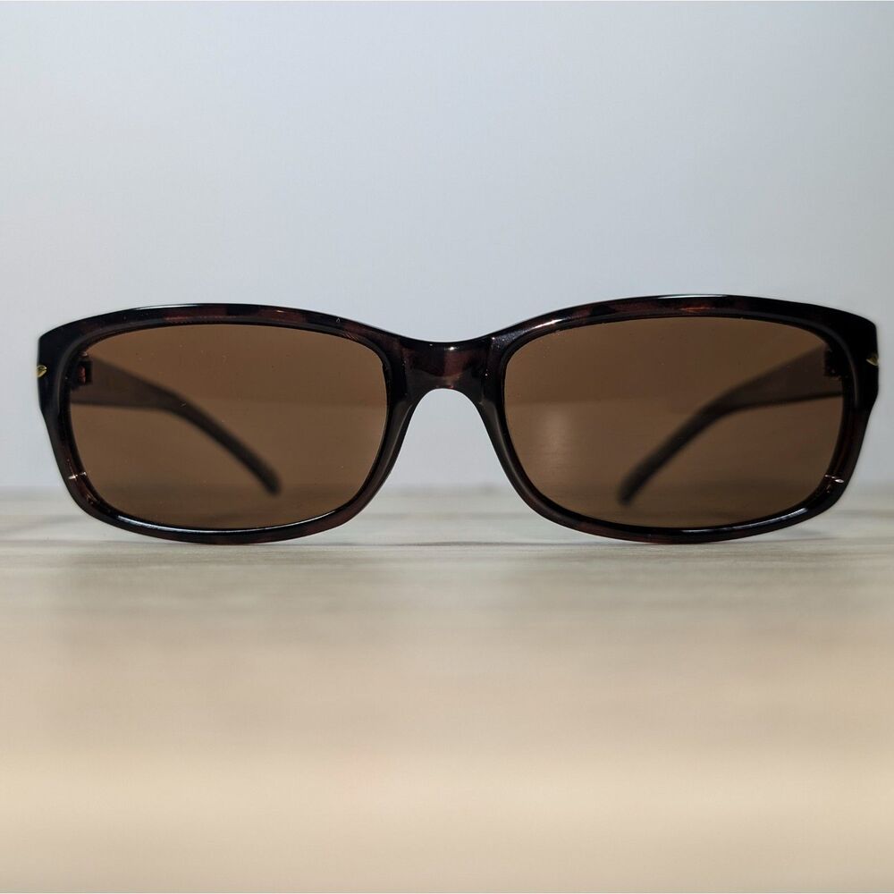 Foster Grant Polarized Brown Tortoise Sunglasses UV Protection Unisex EUC